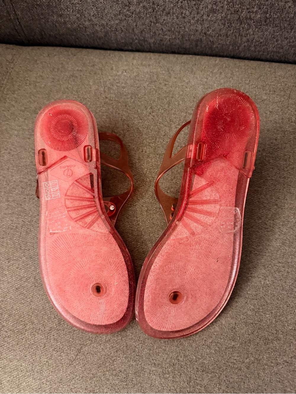 Coach Natalee Candy Pink Jelly Sandals - Picture 2 of 3